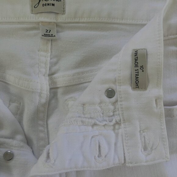JCrew Size 27 (US4) White Vintage Straight Jeans - Picture 3 of 4